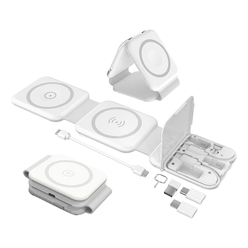 Magnetni Sklopivi Bežični Punjač 3 u 1