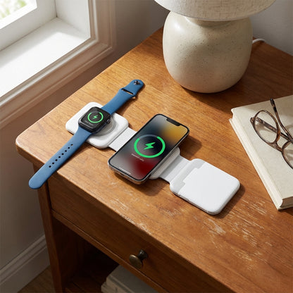 Magnetni Sklopivi Bežični Punjač 3 u 1